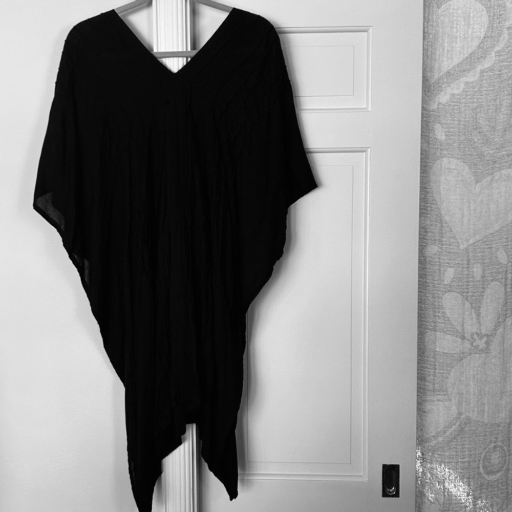 Swim Coverup V-Neck Embellishments Coverup Dress Black Coco Kai NEW - Picture 11 of 15